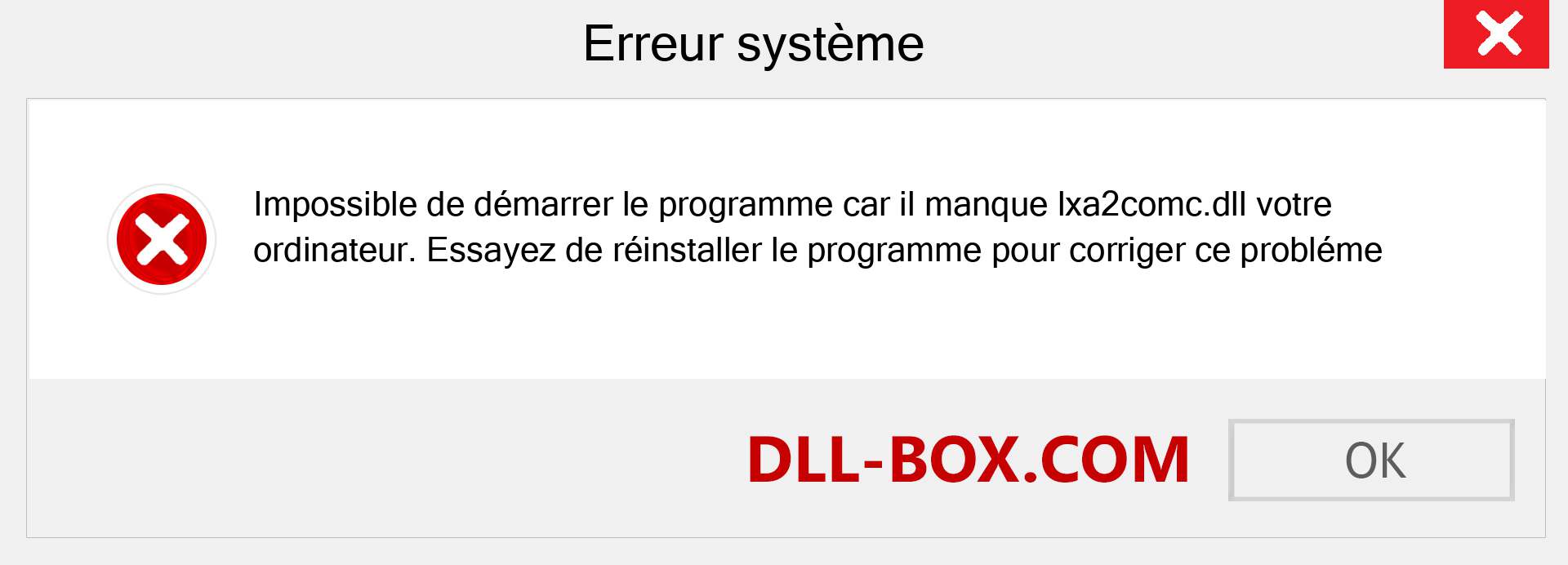 Le fichier lxa2comc.dll est manquant ?. Télécharger pour Windows 7, 8, 10 - Correction de l'erreur manquante lxa2comc dll sur Windows, photos, images